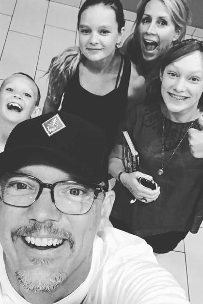 Matthew Lillard with his children, including Ace