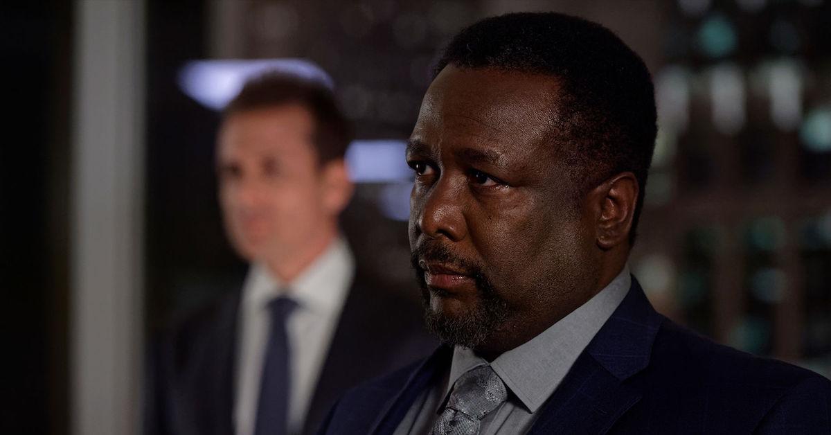 A closeup of Robert Zane in 'Suits'