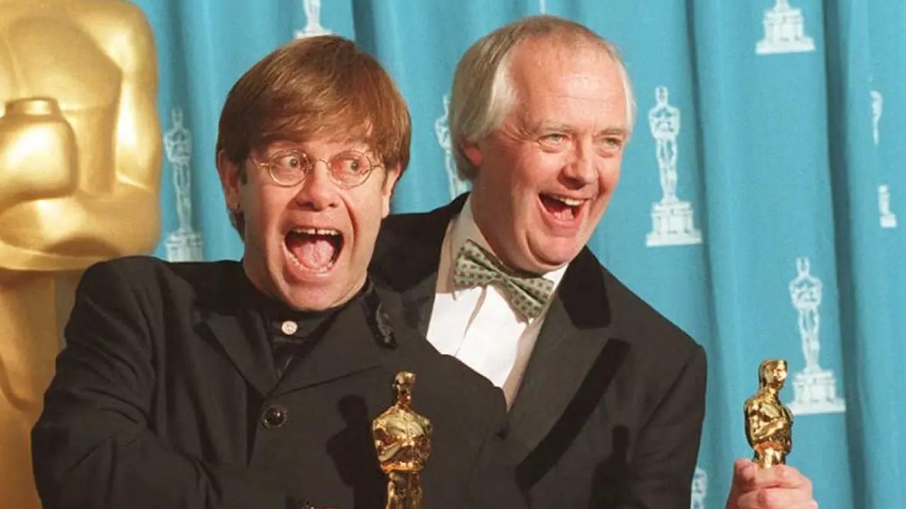 Sir Elton John and Tim Rice at the 67th Annual Academy Awards on March 27, 1995