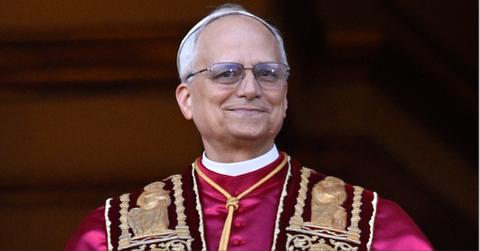 Pope Leo XIV shares a smile with the crowd in Vatican City on May 8, 2025.