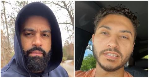 (l-r): Apollo Nida and his son, Trey Cribb