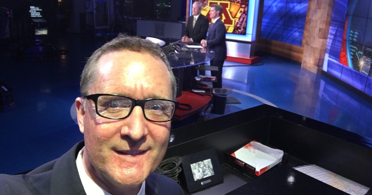 Ian Leonard takes a selfie with his colleagues in the background