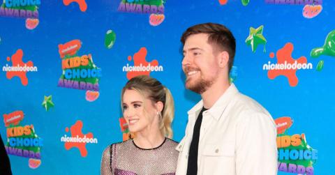 MrBeast and TheaBooysen at the Kids Choice Awards.