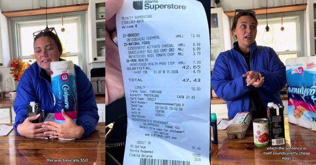 50 Dollars for 5 Grocery Items — Mom Slams 2023 Cost of Living