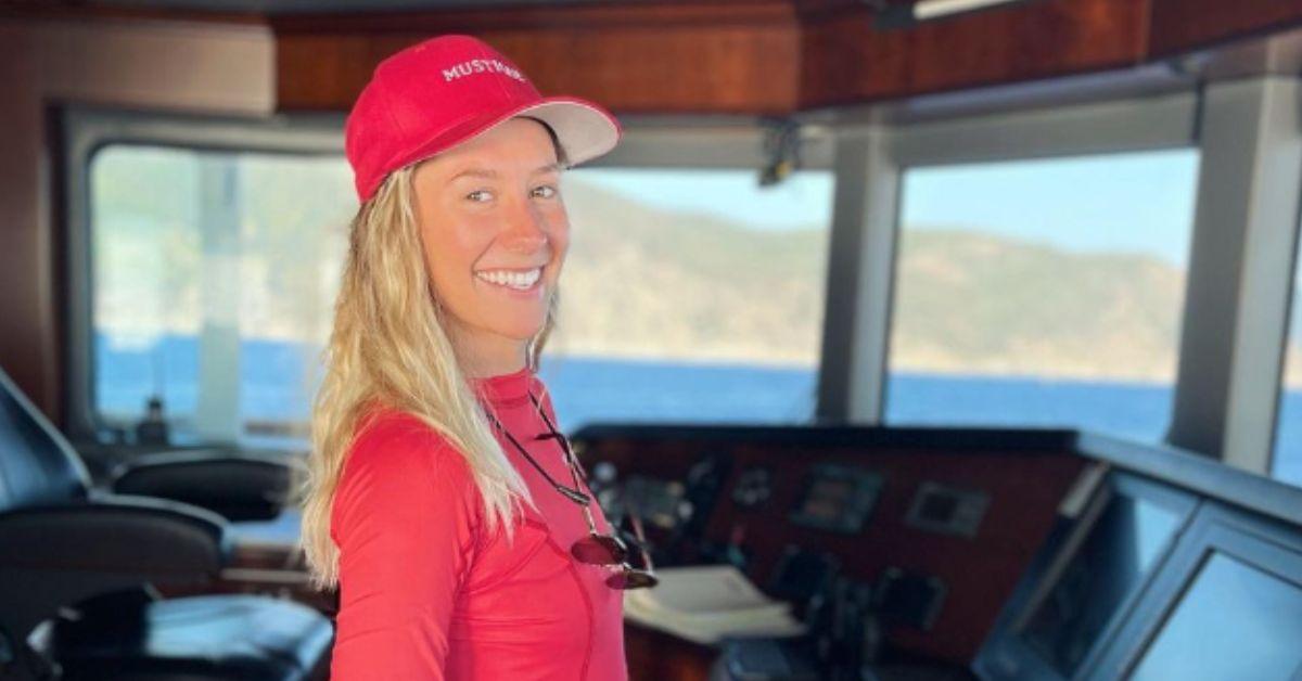 Laura Du Preez aboard the 'Below Deck'  yacht