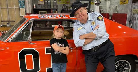 Rick Hurst (R) with a fan