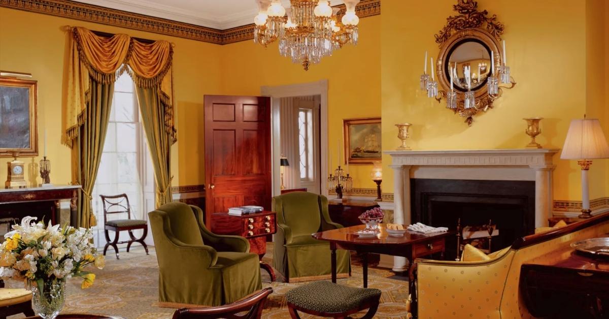 One of the renovated rooms in Gracie Mansion.