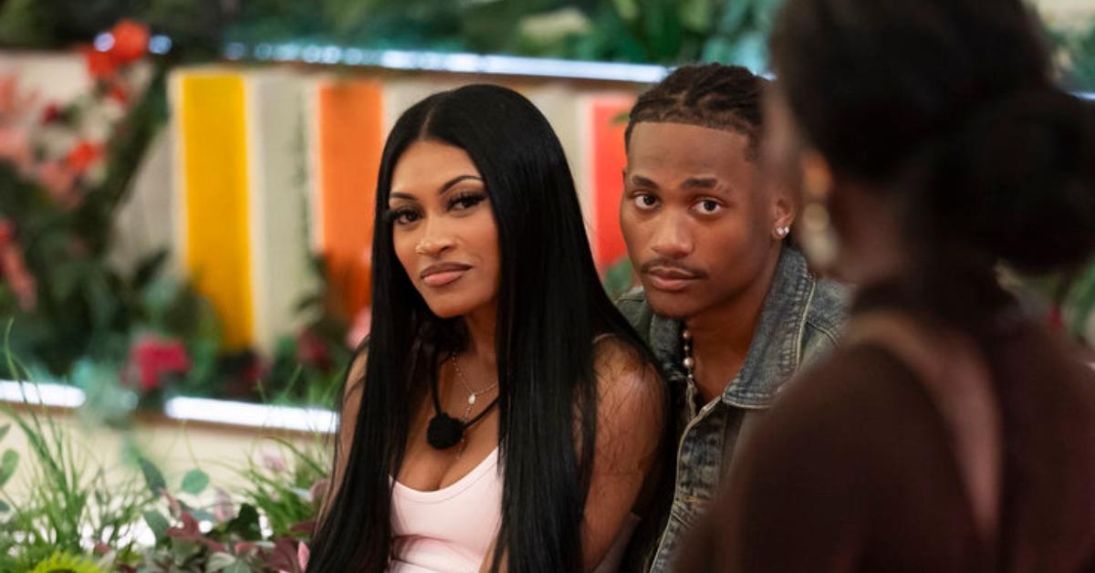 (l-r): Clarke Carraway, Taylor Williams, and Olandria Carthen on 'Love Island USA'