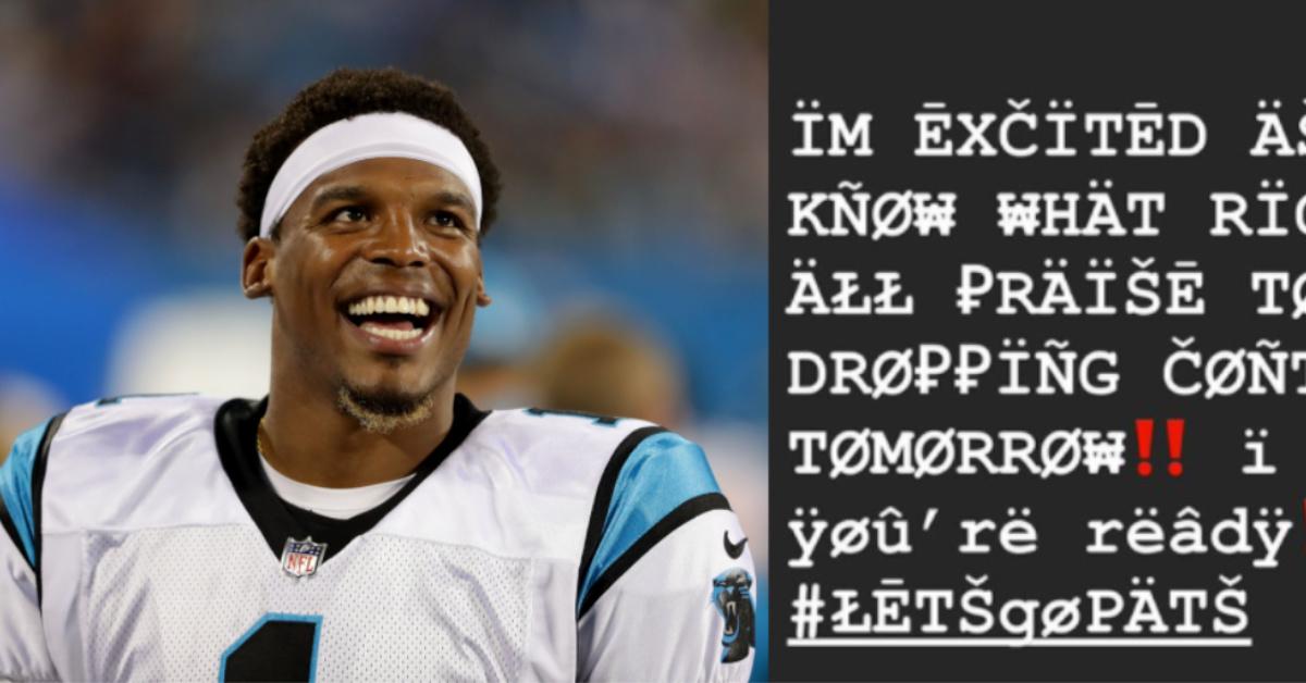 Why Does Cam Newton Use That Font? Because He Wants to Stand Out