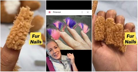 TikTokers showcase furry nails.