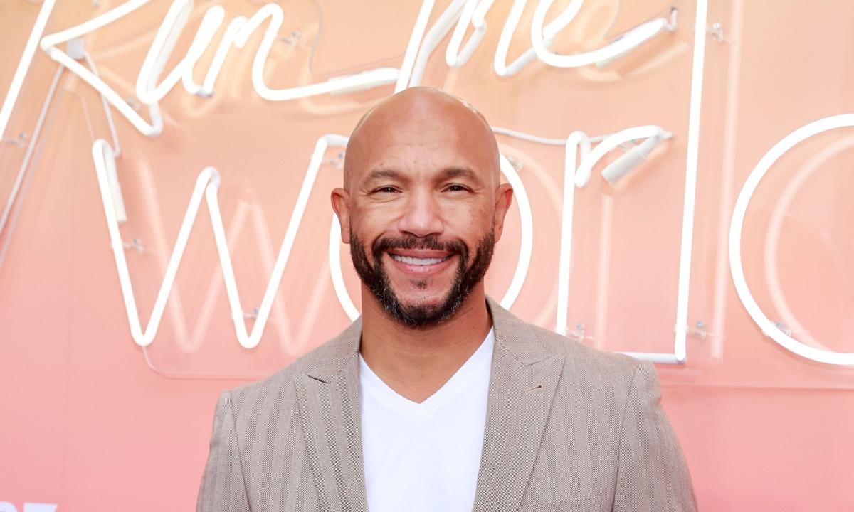 Actor Actor Stephen Bishop (l) and professional MLB Player David