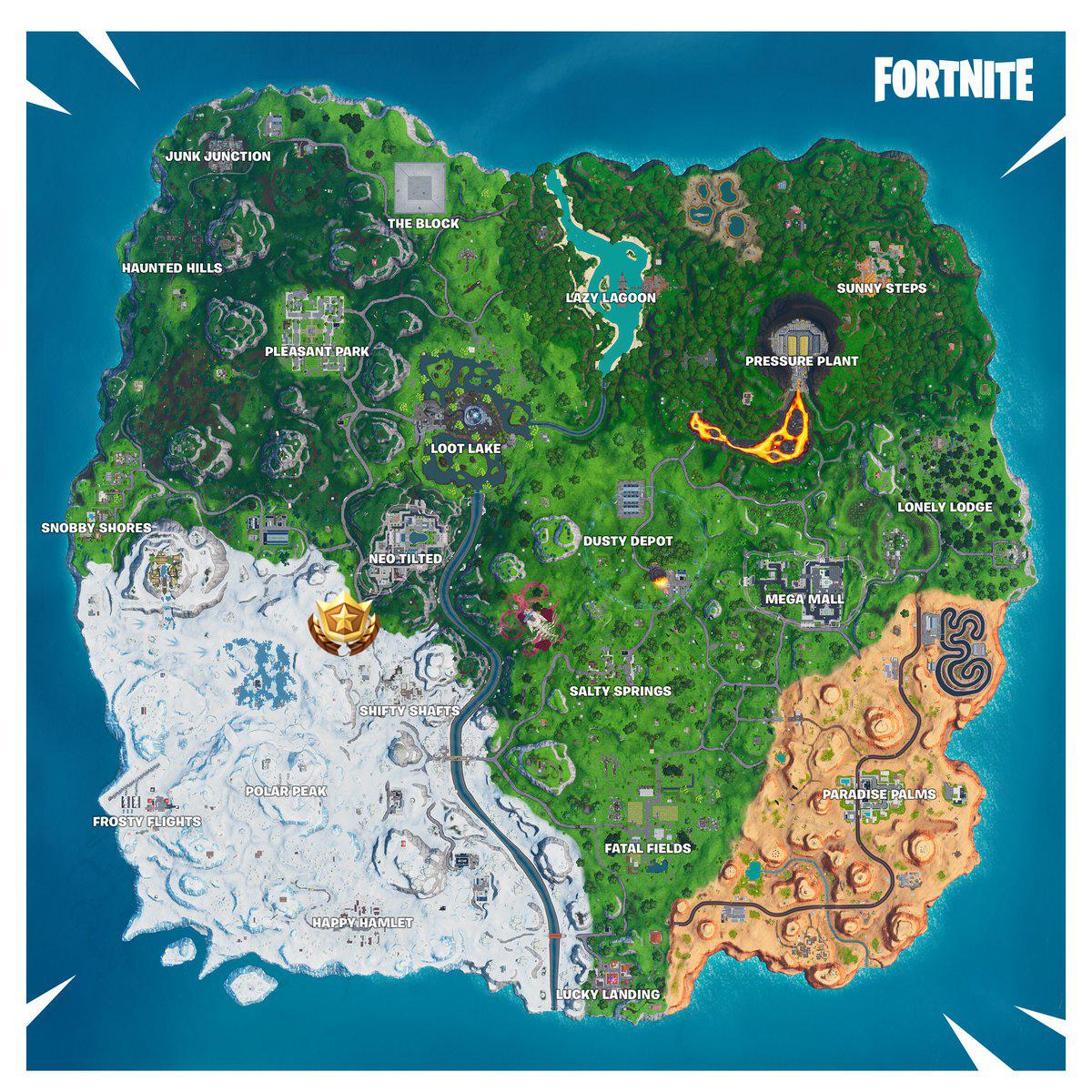 Every Film Camera Fortnite Fortnite Where To Search Between Basement Film Camera Snowy Stone Head And Gold Big Rig