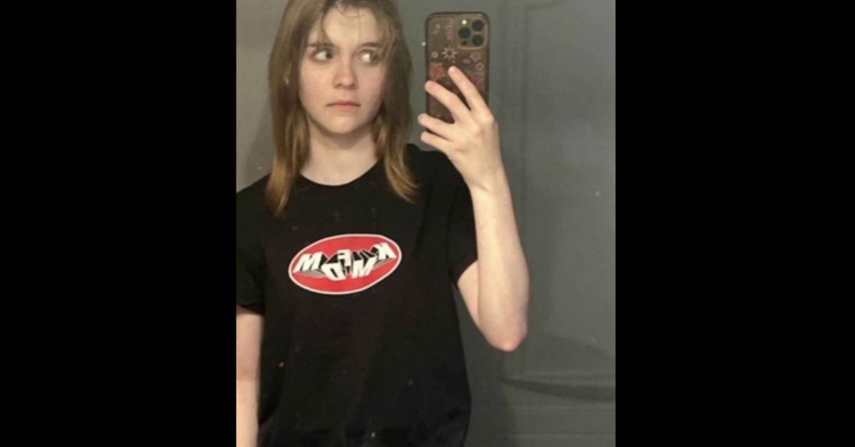 Natalie Rupnow in a KMFDM shirt