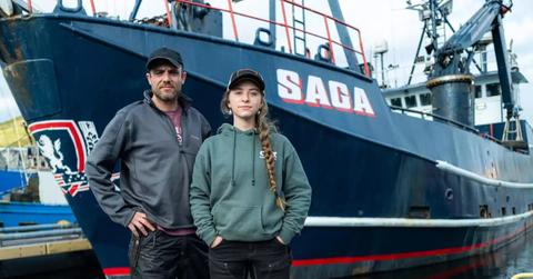 Jake Anderson and Sophia "Bob" Nielsen standing in front of the Saga