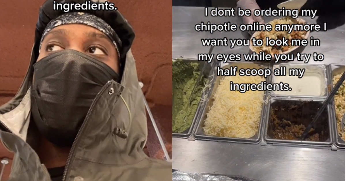 Viral TikTok Accuses Chipotle of Giving Online Orders Less Food