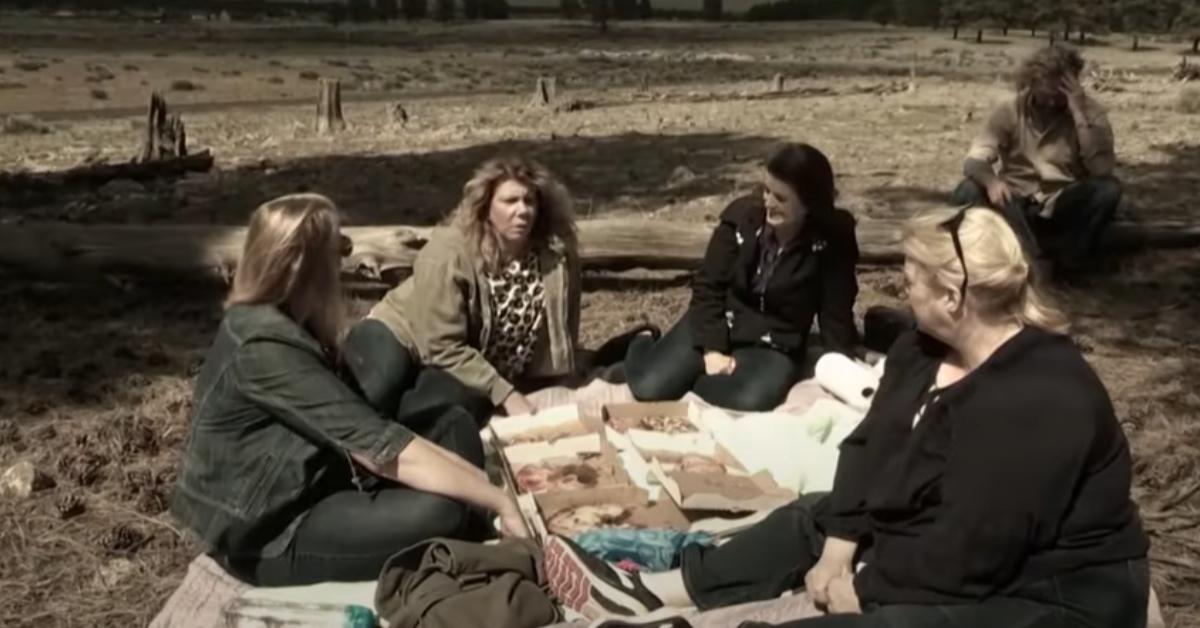 Kody and his wives at Coyote Pass