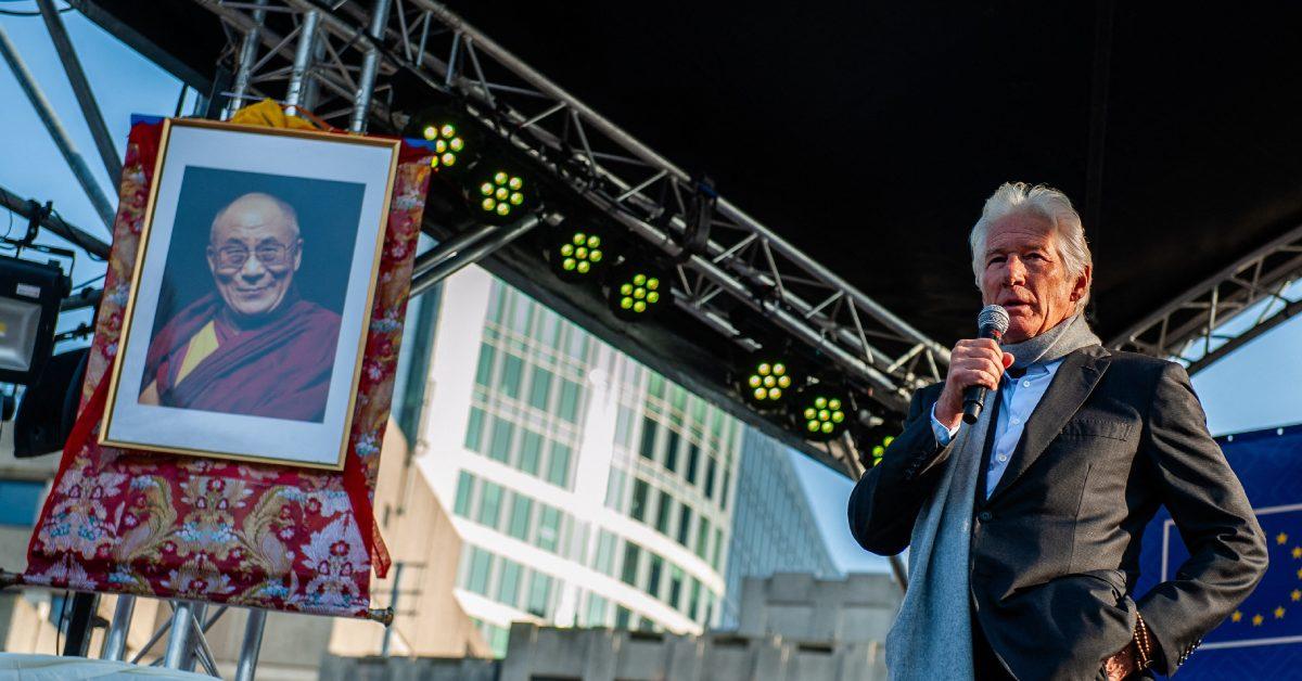 Richard Gere at an event honoring the Dalai Lama.