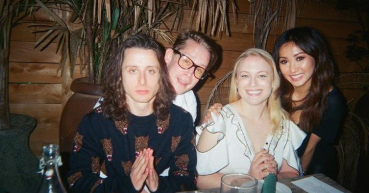 Rory and Macaulay Culkin with Brenda Song and Sarah Scrivener