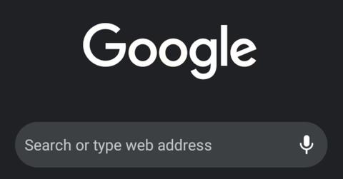 Google in dark mode.