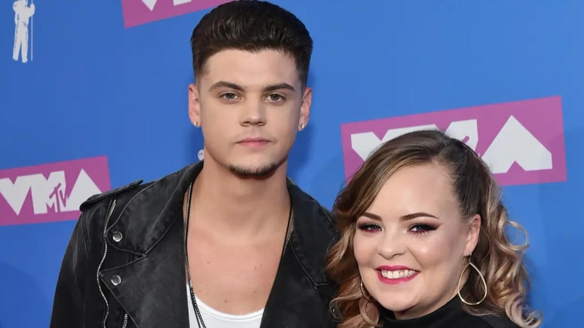 Tyler Baltierra and Catelynn Lowell attend the 2018 MTV Video Music Awards at Radio City Music Hall in New York.