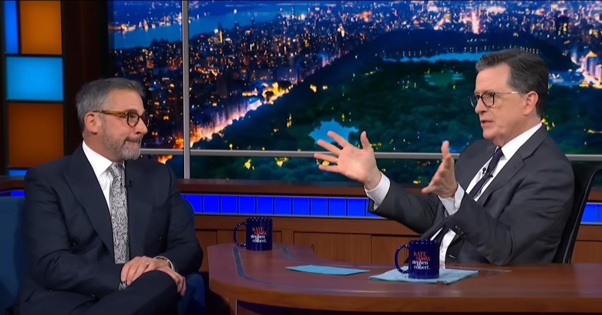 Steve Carell and Stephen Colbert