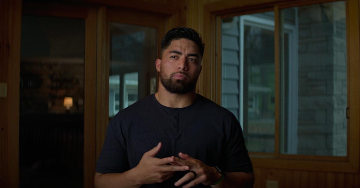 A still of Manti Te’o from the Netflix documentary 'Untold: The Girlfriend Who Didn’t Exist'