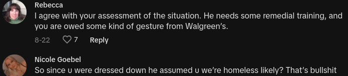 walgreens manager following customer