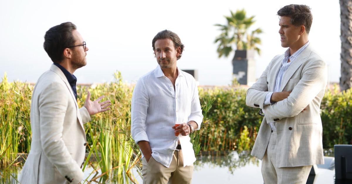 David Parnes, James Harris, and Fredrik Eklund in 'Million Dollar Listing Los Angeles'