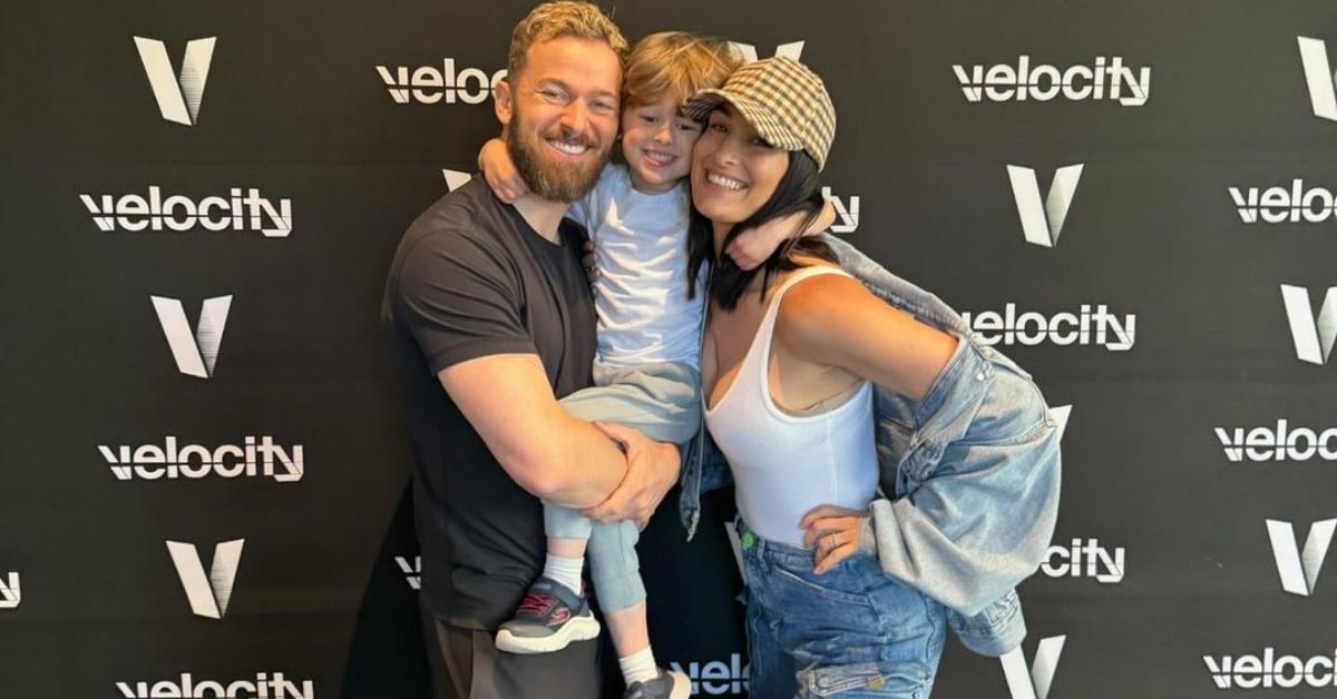 Artem Chigvintsev, Nikki Bella, and their son