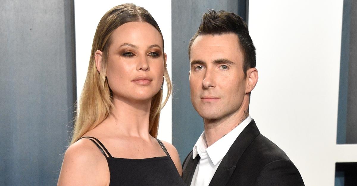 Adam Levine and wife Behati Prinsloo.