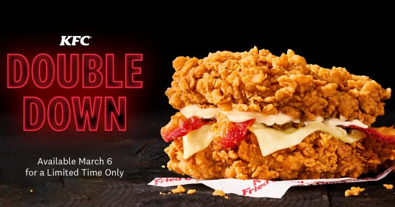 The KFC Double Down Is Back! Here's Where to Order One