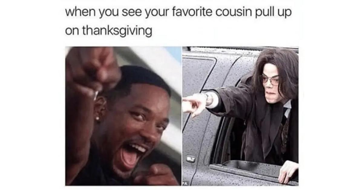 Will Smith and Michael Jackson Thanksgiving meme