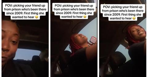 Picking friend up from prison TikTok