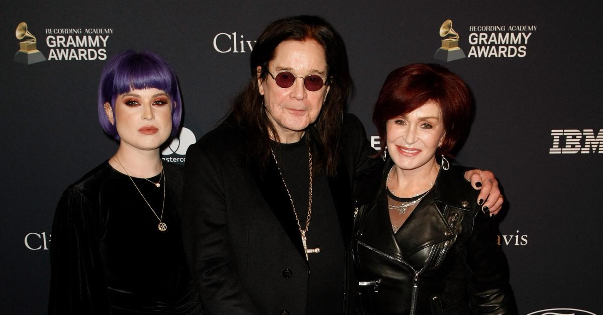(l-r): Kelly, Ozzy, and Sharon Osbourne