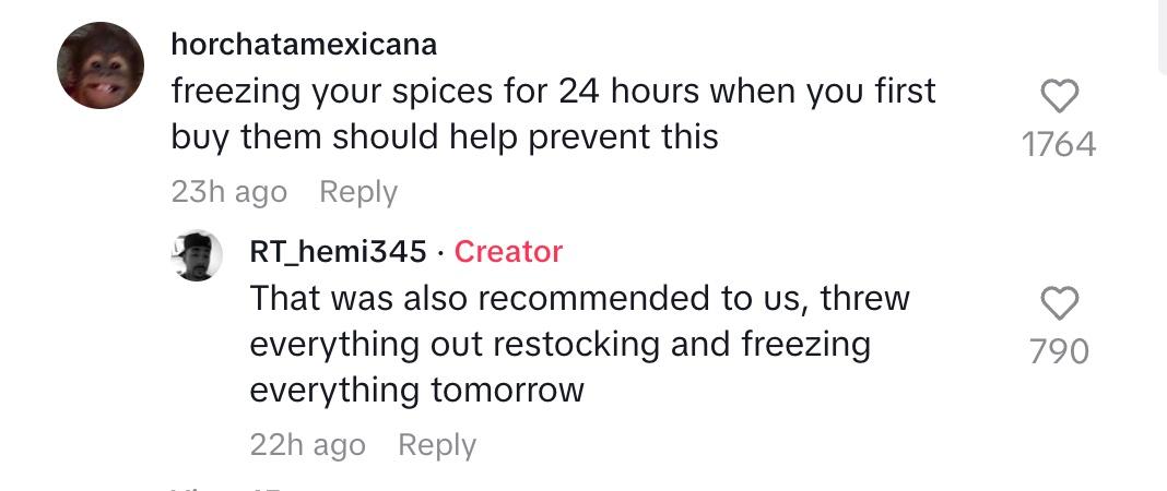 tiktok comment freeze spices