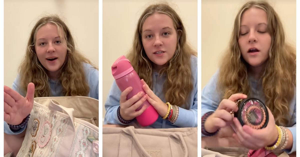 Bama Morgan (Morgan Cadenhead) makes TikTok video about packing her rush bag