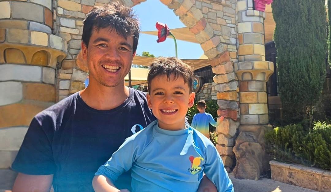 Andy Donaldson and his nephew