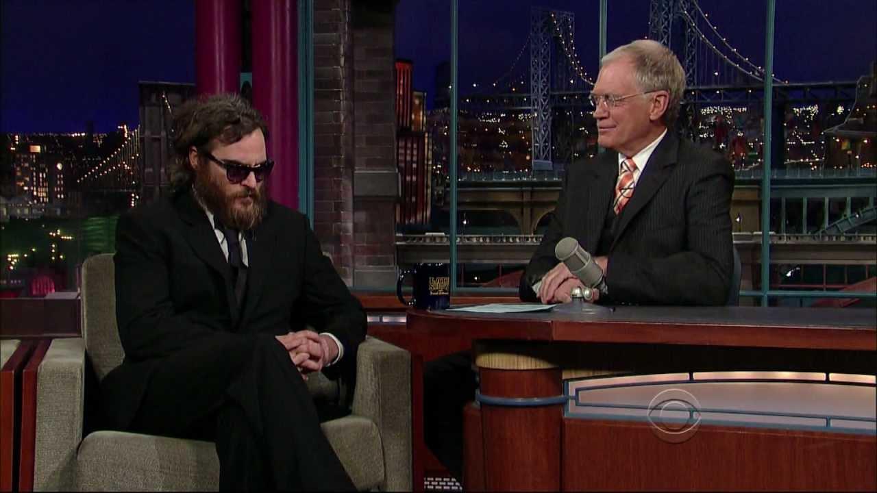 joaquin phoenix david letterman