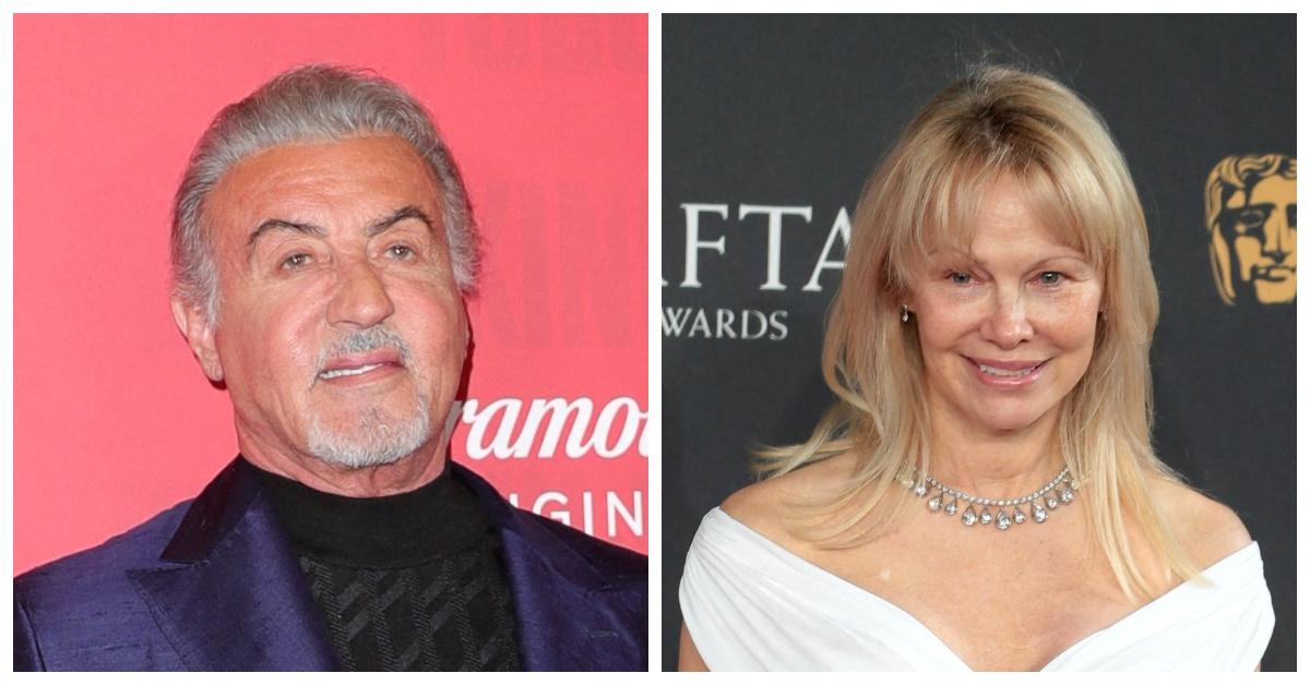 Sylvester Stallone and Pamela Anderson