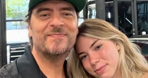 Adrian Olivares and his daughter taking a selfie together.