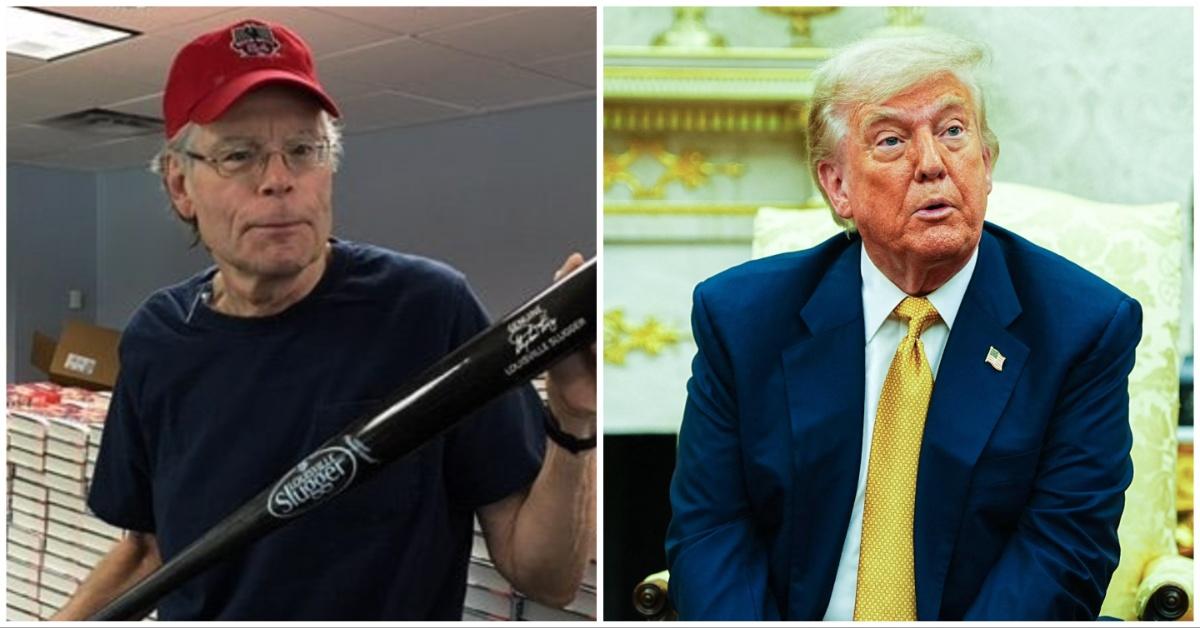 Stephen King and President Donald Trump 