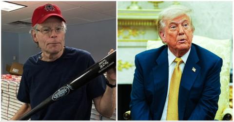 Stephen King and President Donald Trump