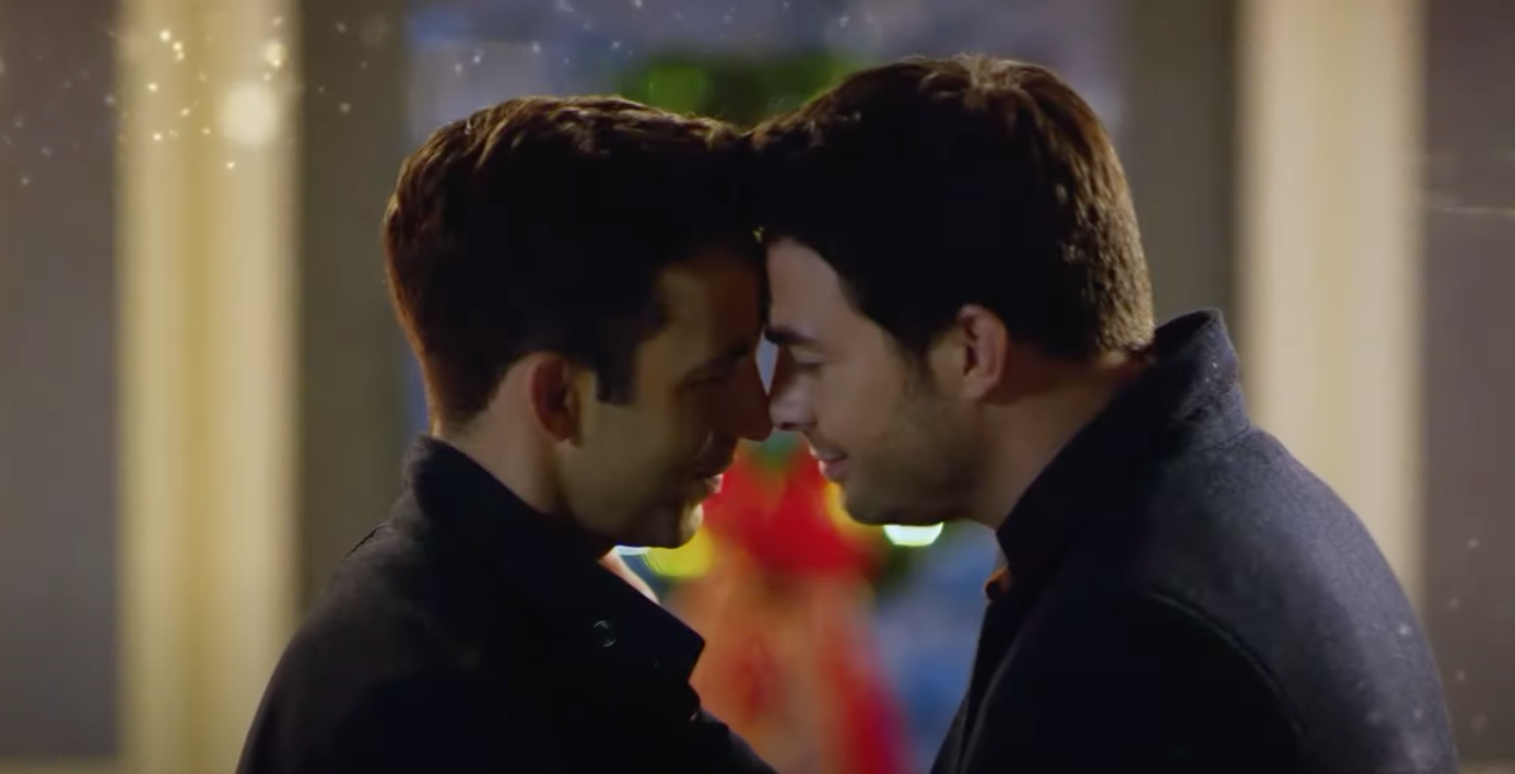 Brandon and Jake in 'The Christmas House'