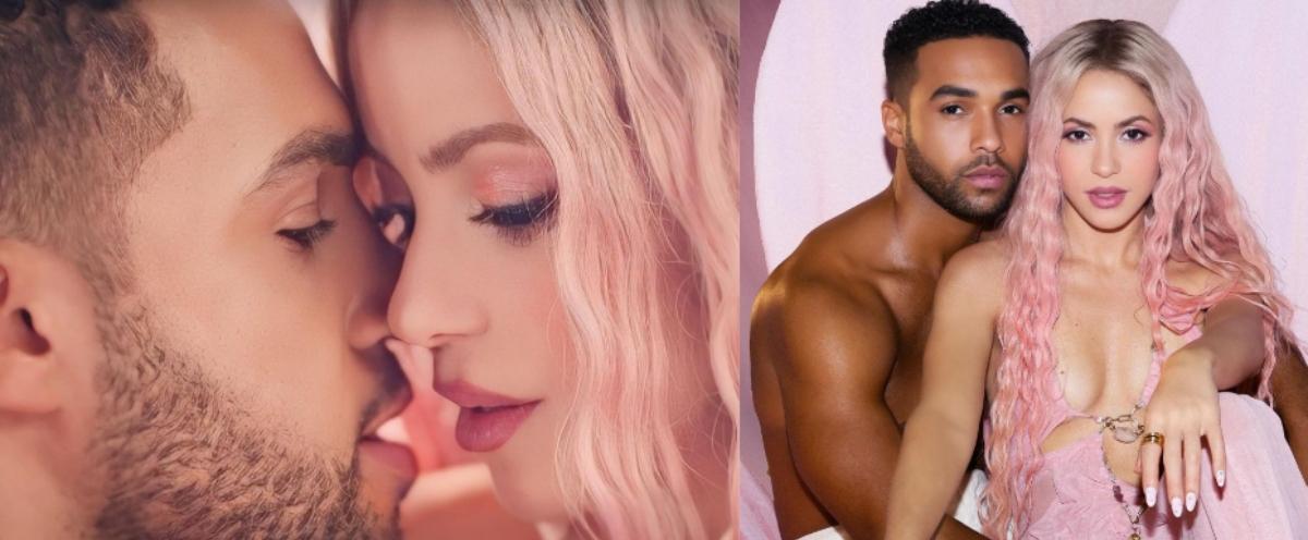 Lucien Laviscount and Shakira filming her new music video