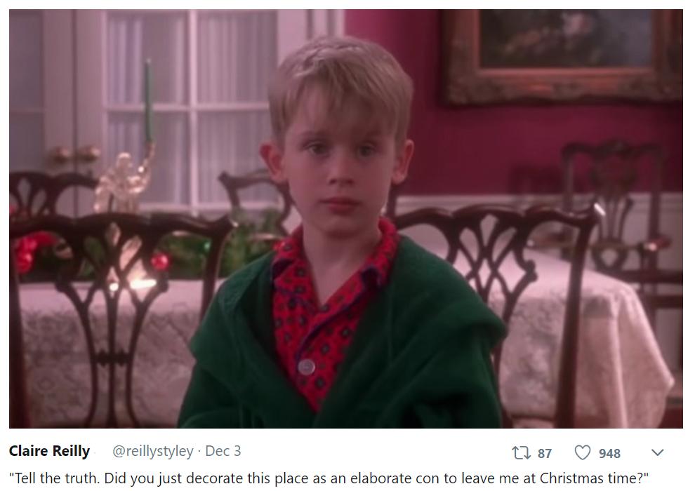 home alone festive house