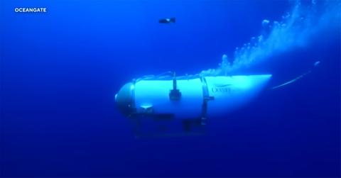 OceanGate's Titan in the ocean.
