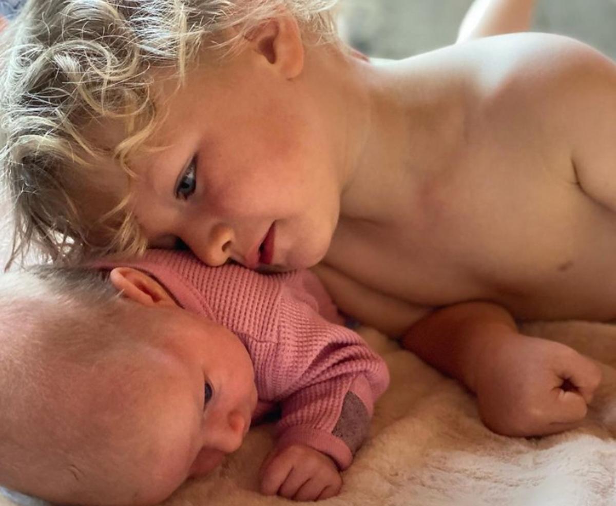 Mela Joséphine Oakley with her brother, Otis Paradis Oakley. 