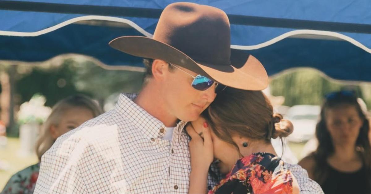 Spencer and Kallie Wright attend Levi's funeral. 
