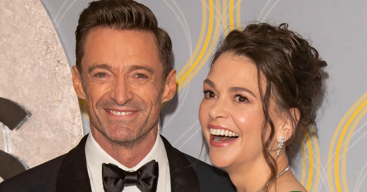  Hugh Jackman and Sutton Foster attend the 75th Annual Tony Awards