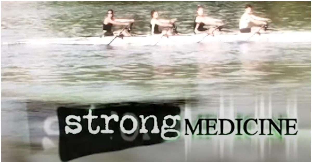 Title still from the intro of Strong Medicine